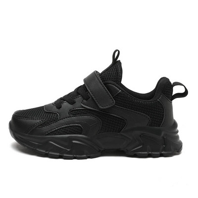 Dječja obuća Tenisice za dječake Modne platforme Crno-bijele prozračne udobne tenisice za slobodno vrijeme Školske sportske tenisice za dječake