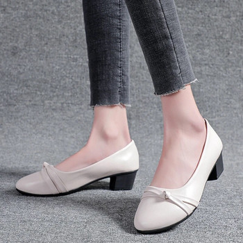 Νέο στυλ παπούτσια Doudou με τένοντα αγελάδας και μαλακή σόλα, φλατ παπούτσια, μυτερά παπούτσια εργασίας, άνετα μαλακά δερμάτινα παπούτσια για γυναίκες