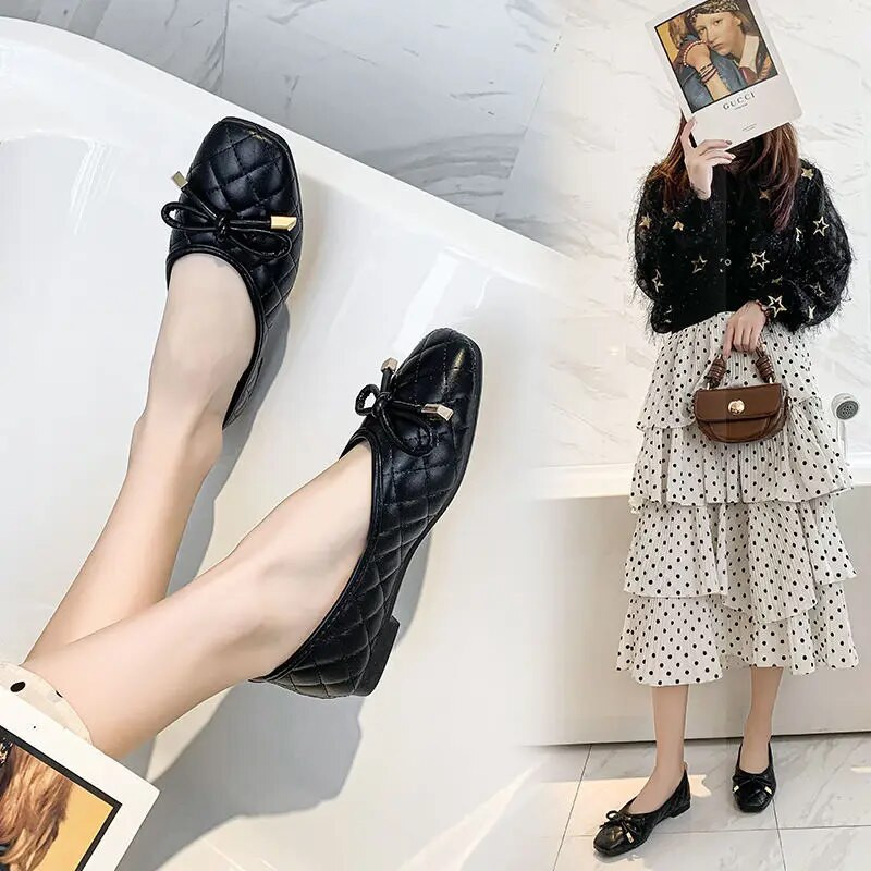 Ljetne balerinke za 2022. na rasprodaji Baletanke bez pete Mokasine natikače Ženske natikače Ženske balerinke