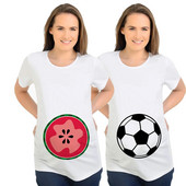 Majica za trudnice Nova odjeća za dojenje Lubenica Košarkaški uzorak Print Modne majice za trudnice Trendy Mom Smiješne majice