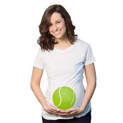 Majica za trudnice Nova odjeća za dojenje Lubenica Košarkaški uzorak Print Modne majice za trudnice Trendy Mom Smiješne majice