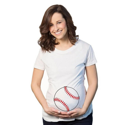 Majica za trudnice Nova odjeća za dojenje Lubenica Košarkaški uzorak Print Modne majice za trudnice Trendy Mom Smiješne majice