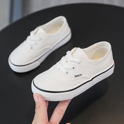 Dječje platnene cipele Crno-bijele rešetkaste cipele za dječake Platnene cipele za djevojčice Neto crvene cipele Trend Board cipele Dječje cipele za dječake