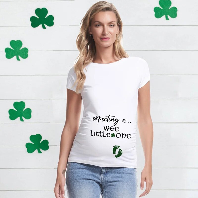 Extra Lucky This Year St. Patrick's Day Majica za najavu trudnoće Majica za otkrivanje trudnoće Majica za mamu koja će biti poklon novoj mami