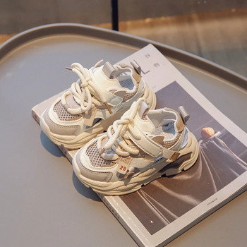 Летни детски мрежести дишащи спортни обувки унисекс TPR издълбани ежедневни маратонки момчета момичета маратонки детски тенис 3-16г