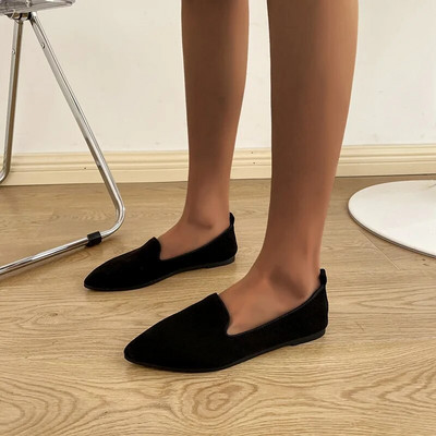 2022 Fashion Slip on Loafers Breathable Stretch Ballet Shallow Flats Γυναικεία παπούτσια για βάρκα με μαλακό κάτω και μυτερό κάτω μέρος Zapatos De Mujer