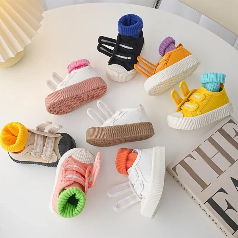 krossovki detskie Korejska dječja cipela Proljetna nova cipela za dječake i djevojčice Šarene svestrane platnene dječje cipele u boji slatkiša