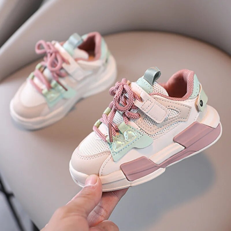 Laste Tenis Spordijalatsid Kevad-Sügis Uus mood Hingavad lapsed Poisid Tüdrukud Libisemiskindlad vabaaja tossud Beebi väikelaste jalanõud