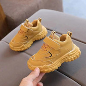 Gyermek bőr alkalmi tornacipők Tipegő fiúk lányok sportcipők gyerek uniszex tanulók iskolai cipők 3-6 éves korig őszi tavaszi tenisz