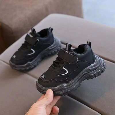 Gyermek bőr alkalmi tornacipők Tipegő fiúk lányok sportcipők gyerek uniszex tanulók iskolai cipők 3-6 éves korig őszi tavaszi tenisz