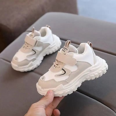 Gyermek bőr alkalmi tornacipők Tipegő fiúk lányok sportcipők gyerek uniszex tanulók iskolai cipők 3-6 éves korig őszi tavaszi tenisz