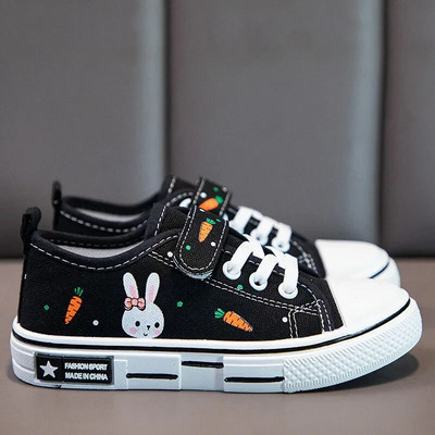 Djeca Djevojčice Platnene cipele s printom Ležerne tenisice Trčanje Sport Tenis Ružičasto crne 4 do 12 godina Dječje cipele za djevojčice Besplatna dostava