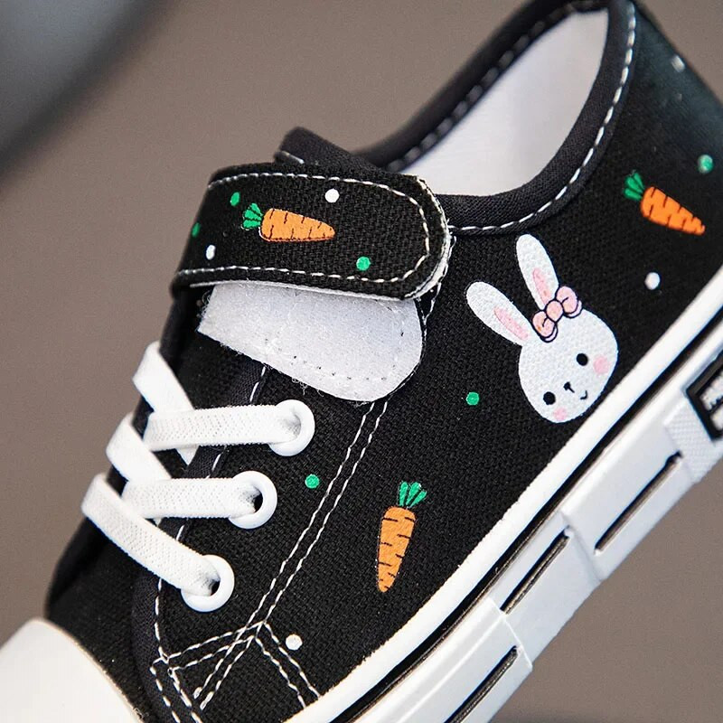 Djeca Djevojčice Platnene cipele s printom Ležerne tenisice Trčanje Sport Tenis Ružičasto crne 4 do 12 godina Dječje cipele za djevojčice Besplatna dostava