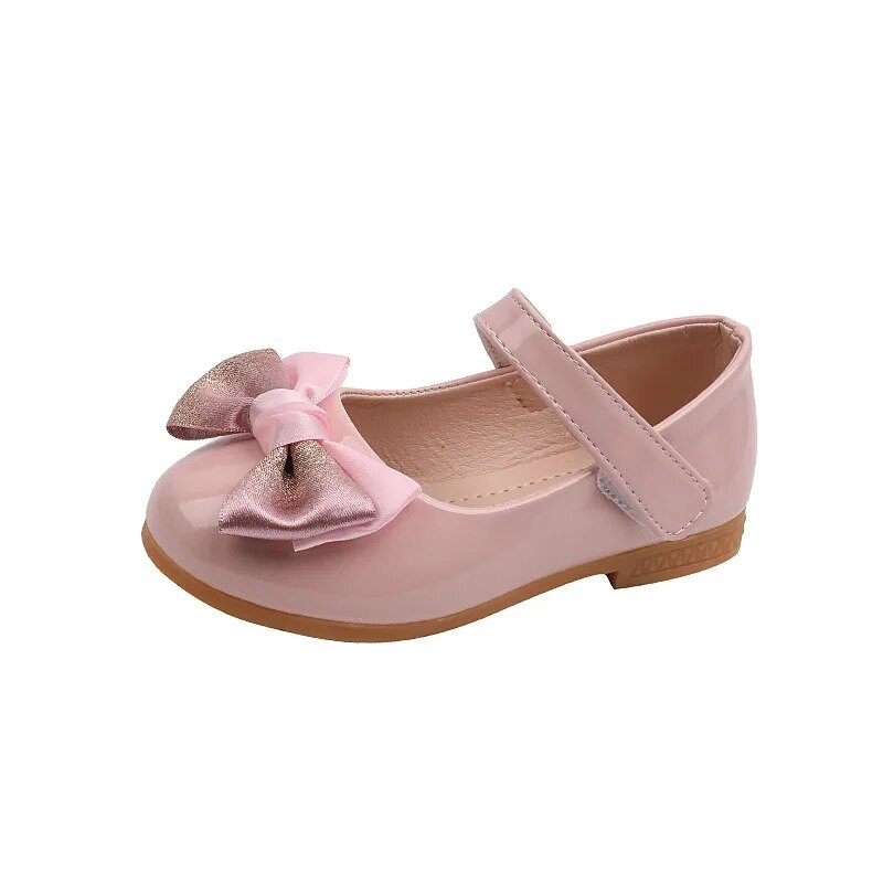 Kožne cipele za djevojčice Cipele za princeze Dječje vjenčanje s mašnama Dječje slatke ravne cipele H692