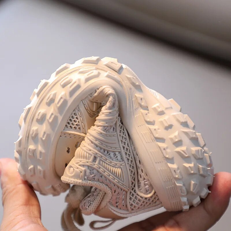 Tipegő cipő fiúknak Lányoknak Légáteresztő hálós kisgyerekek Alkalmi tornacipők Csúszásmentes gyerekcipők Sportcipők Gyerekcipők Fiúk Lányok