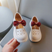 Proljeće ljeto Kožne cipele za djevojčice 2023 Nove cipele za princeze s mašnom Studentske modne izvedbe Dječje cipele H581
