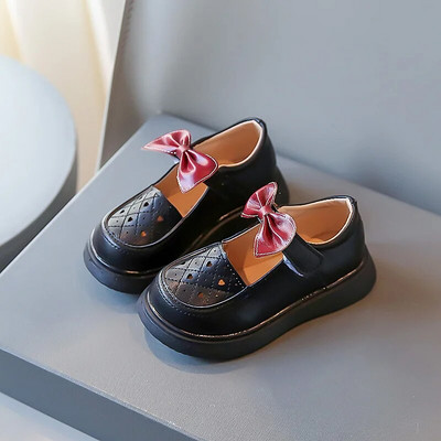 Proljeće ljeto Kožne cipele za djevojčice 2023 Nove cipele za princeze s mašnom Studentske modne izvedbe Dječje cipele H581