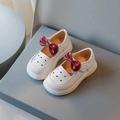 Proljeće ljeto Kožne cipele za djevojčice 2023 Nove cipele za princeze s mašnom Studentske modne izvedbe Dječje cipele H581