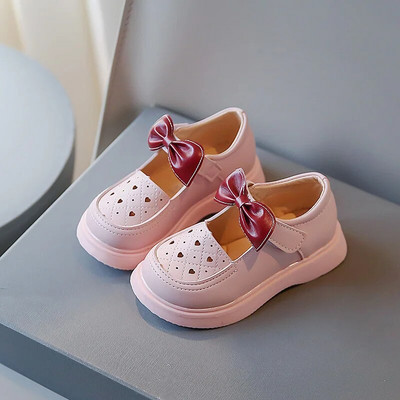 Proljeće ljeto Kožne cipele za djevojčice 2023 Nove cipele za princeze s mašnom Studentske modne izvedbe Dječje cipele H581