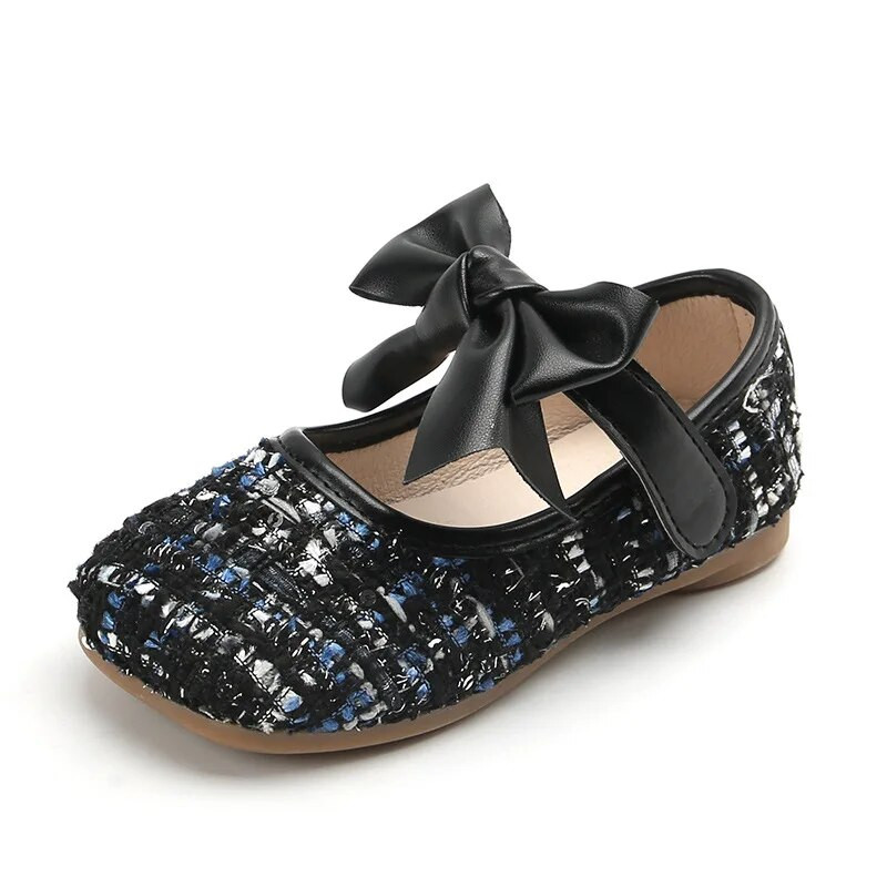 Kožne cipele za djevojčice Modne jednostruke cipele 2023. Proljeće Jesen Nove dječje cipele s mašnom za djevojčice Princess s mekim potplatom H615