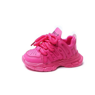 Nove svestrane ležerne tenisice na vezanje Jednostavne neklizajuće tenisice Djevojčice Dječaci 2024 Proljeće Jesen Ružičasto Ružičaste Slatke dječje Tenisice za trčanje Mala djeca