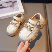 Sweet Girl Princess Nahast kingad Sügisesed jalatsid Uued lihtsad libisemiskindlad tüdrukute vabaaja kingad H965