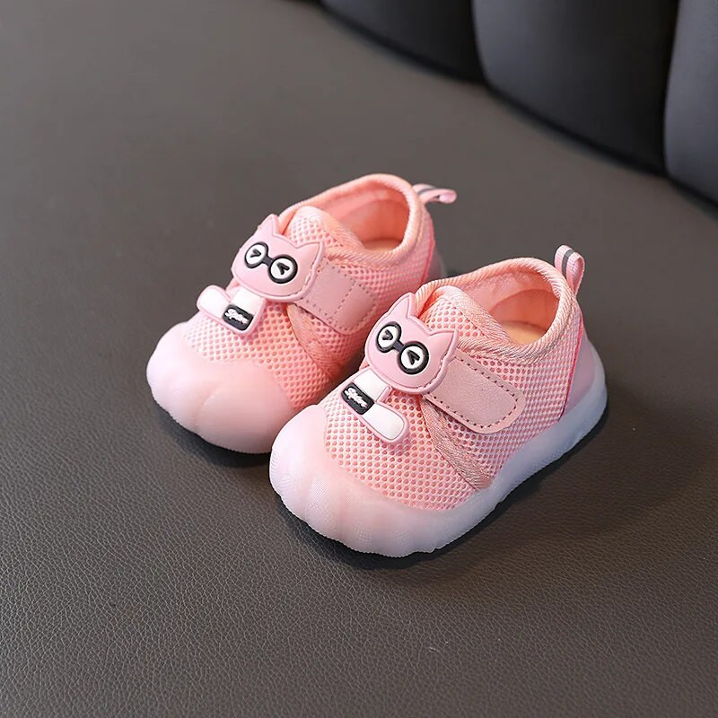 Cipele za djevojčice Prozračne mrežaste tenisice Novorođenčad Dječaci Djevojčice Prvi hodači Dojenčad Mala djeca Mekani potplat Protuklizne dječje cipele