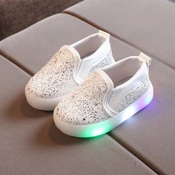 Zapatillas Kid Luminous Shoes 2023 Есен Нова мода Led Light Детски обувки Ежедневни обувки за момче Момчета Спортни обувки Скейт обувки с мека подметка