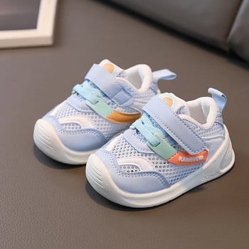 Zapatillas Spring Baby Girl Boy Ежедневни обувки Мека подметка Дишаща нехлъзгаща се Обувка за малко дете Baby Fashion Mesh Kid SneakerTenis Feminino