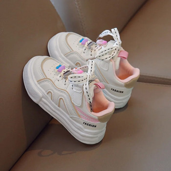 Детски ежедневни обувки за момичета Момчета 2023 Пролет Нова мода Детски маратонки с мека подметка Спортни маратонки за бягане с анимационни цветове