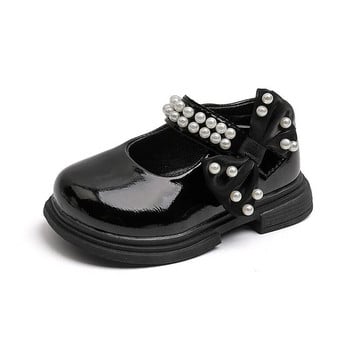 Νέα Φθινοπωρινά Παιδικά Flat Παπούτσια Μόδα Sweet Pearl Patent Leather Girl\'s Princess Shoes Αντιολισθητικά Παιδικά Casual Παπούτσια J79