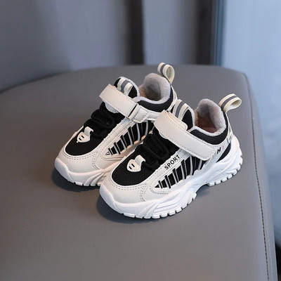 krossovki detskie Sportska obuća za dječake, dječja jesen, zima, nove prozračne dječje cipele, crne, mekani potplat, plišane tenisice za djevojčice, tenisice