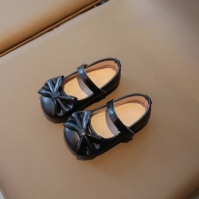 Male kožne cipele s mašnom za djevojčice Proljeće Jesen Nove dječje protuklizne meke udobne dječje cipele s ravnom petom Modne dječje cipele J116