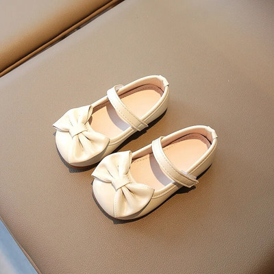 Male kožne cipele s mašnom za djevojčice Proljeće Jesen Nove dječje protuklizne meke udobne dječje cipele s ravnom petom Modne dječje cipele J116