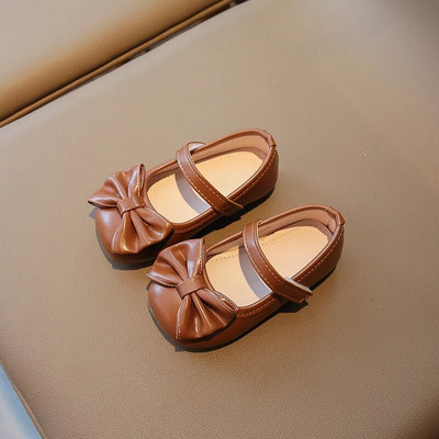 Male kožne cipele s mašnom za djevojčice Proljeće Jesen Nove dječje protuklizne meke udobne dječje cipele s ravnom petom Modne dječje cipele J116