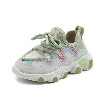 Най-новите унисекс пролет есен детски ежедневни маратонки дишаща мека подметка против хлъзгане обувки за момиченце обувки за малко момче размер 21-30