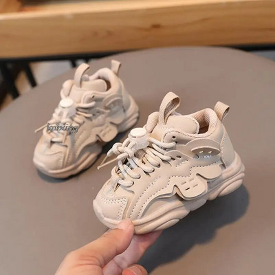 Laste spordijalatsid Kevad poistele ja tüdrukutele Väikesed valged roosad tossud Hingavad võrkjalatsid Pehme tallaga Beebi jalutusjalatsid