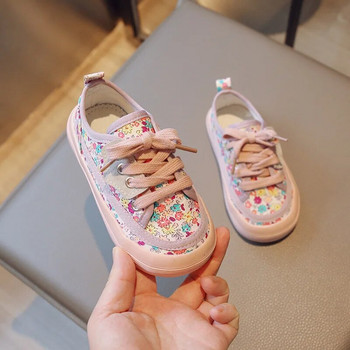 Παιδικά παπούτσια Tenis Girls 2023 Άνοιξη νέα κορεατική έκδοση Παιδικά αντιολισθητικά ελαφριά καθημερινά παπούτσια Παιδικά μοδάτα φλοράλ παιδικά παπούτσια