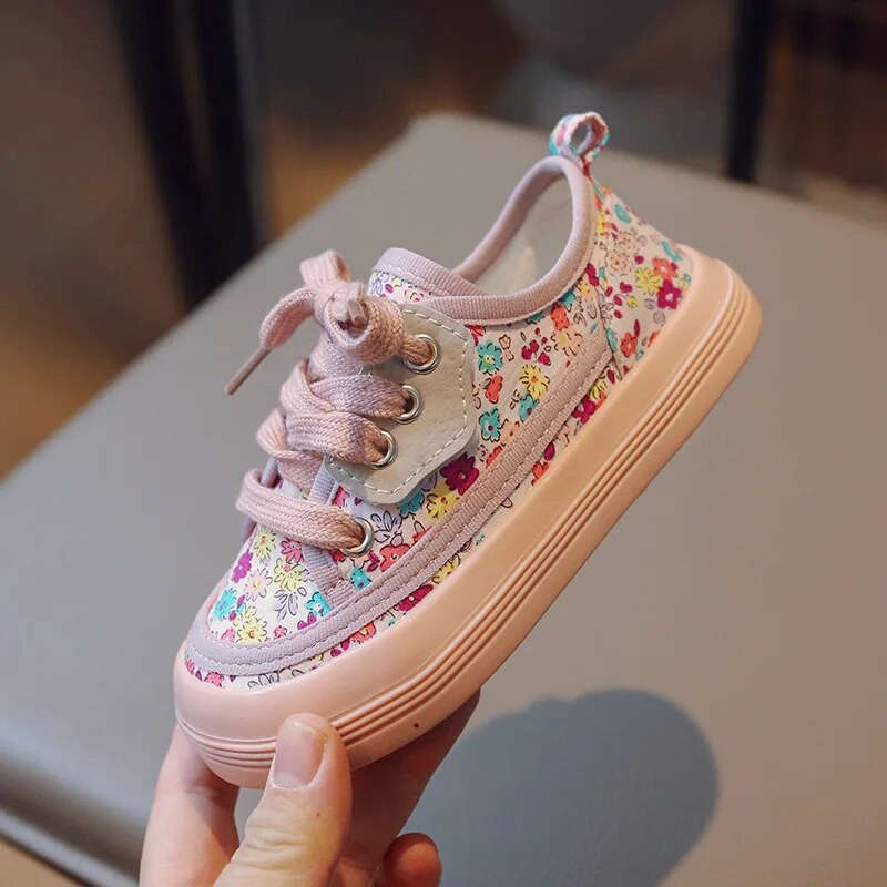 Dječja tenisica za djevojčice 2023. Proljeće, nova korejska verzija, dječje protuklizne lagane cipele za slobodno vrijeme, dječja modna cvjetna dječja cipela