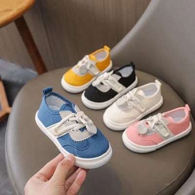 кроссовки детскиеBaby Canvas Batai vaikams pavasario ruduo berniukui vaikščiojimo batai spalvingi minkštu padu vaikiški batų grotelės laisvalaikio batai Zapatos Niña