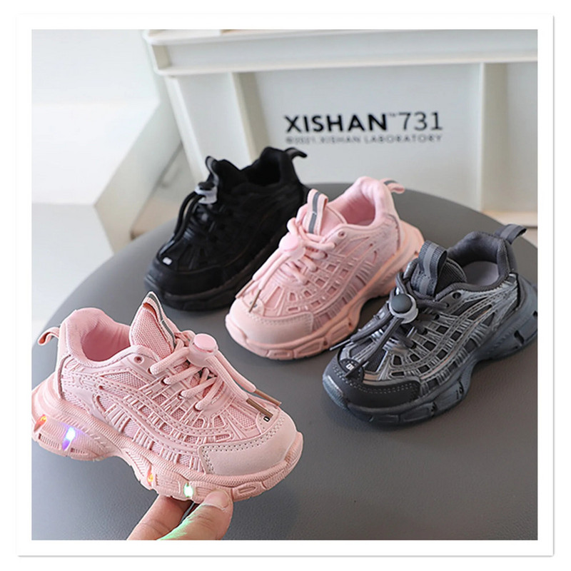 Light up dječje sportske cipele 1-3 godine 6 dječje tenisice 2023 jesen nove ležerne cipele za dječake i djevojčice s tako