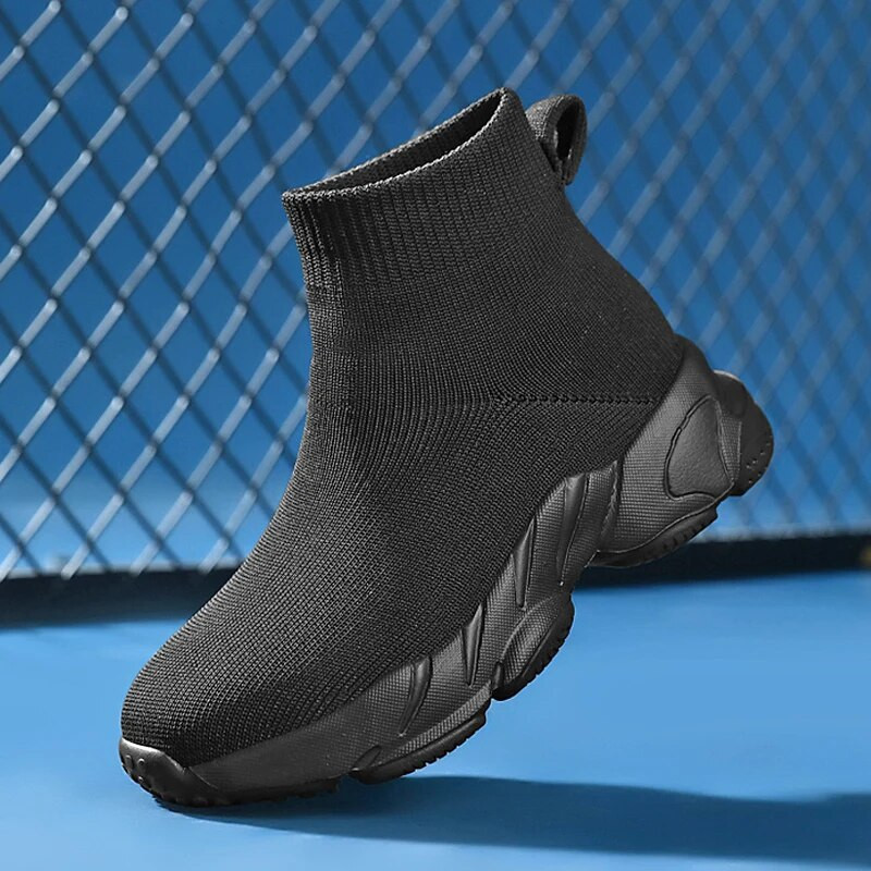 Luksusa apavi Meiteņu kedas Zīmols Melnas Zeķes Sporta kurpes Bērnu Augstas platformas Dizaina Bērnu Tenisa Apavi meitenēm Bezmaksas piegāde