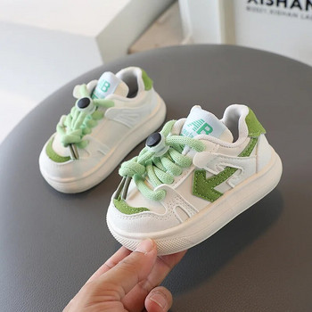 Детски маратонки Детски есенен моден дизайн Нехлъзгащи се ежедневни обувки за момчета Момичета Дишащи маратонки Обувки за открито за малко дете