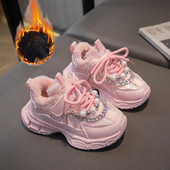 Lapsed Spordijalatsid Tüdrukud Pehme tallaga Kevad Sügis Talv Uued Nahast kingad PU Vaba aeg Pehme tallaga poistele Tossud Tüdrukute kingad