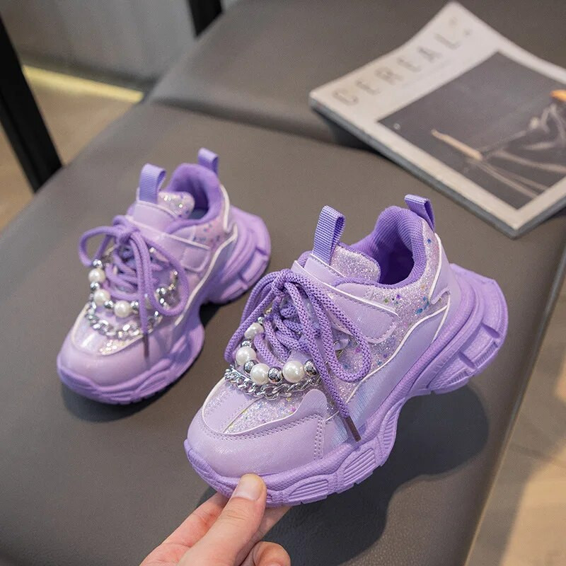 Lapsed Spordijalatsid Tüdrukud Pehme tallaga Kevad Sügis Talv Uued Nahast kingad PU Vaba aeg Pehme tallaga poistele Tossud Tüdrukute kingad