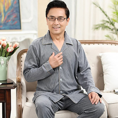 Muška odjeća za spavanje Kompleti pamučnih pidžama s kariranim printom za muškarce, pidžama s dugim rukavima, hlače za spavanje, pidžama, muška kućna odjeća, dnevna odjeća, odjeća