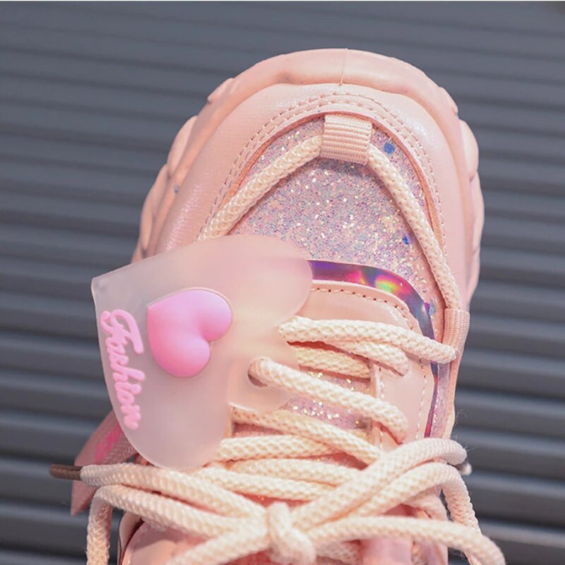 Dječje tenisice na vezanje Neklizajuće Dječje modne mrežaste prozračne tenisice za dječake Jesen 2024. Ležerne tenisice s platformom za djevojčice