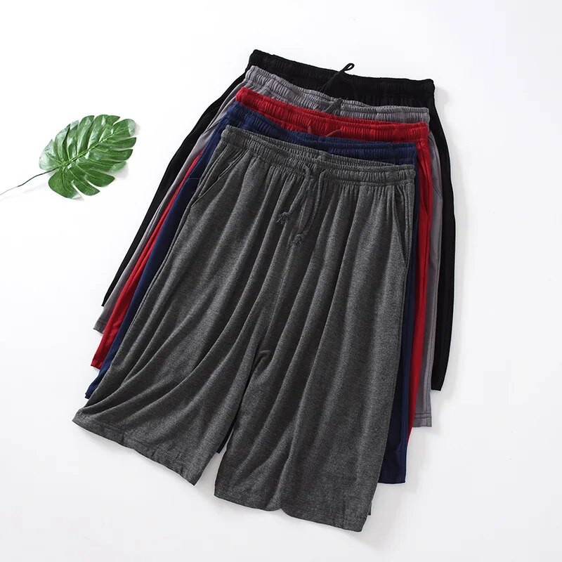 Modalne muške pidžame hlače Muške ljetne tanke kućne kratke hlače u pet točaka Opuštene ležerne kućne pidžame velike veličine Hlače za plažu Odjeća za spavanje Muškarci