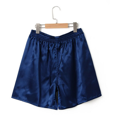 Καλοκαιρινή ανδρική μόδα Ρόμπες σπιτιού Σορτς καθαρό χρώμα Μεταξωτό σατέν πιτζάμα Πυτζάμες Σαλόνια Εσώρουχα