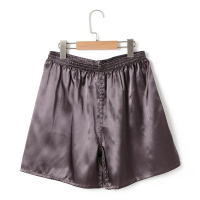 Καλοκαιρινή ανδρική μόδα Ρόμπες σπιτιού Σορτς καθαρό χρώμα Μεταξωτό σατέν πιτζάμα Πυτζάμες Σαλόνια Εσώρουχα